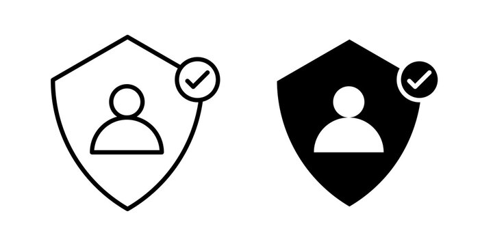 User Privacy icon flat illustrations collection. EPS10
