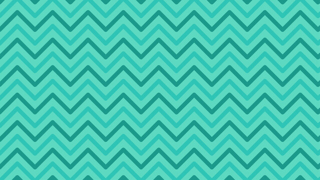 Teal and mint green chevron pattern background with seamless zigzag geometric design.