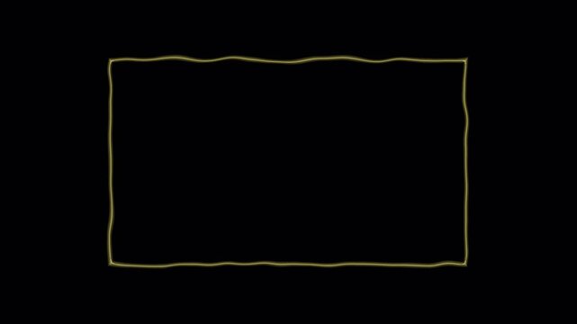Isolated golden rectangular frames transition smoothly against a dark void conceptualizing digital data storage and information transfer