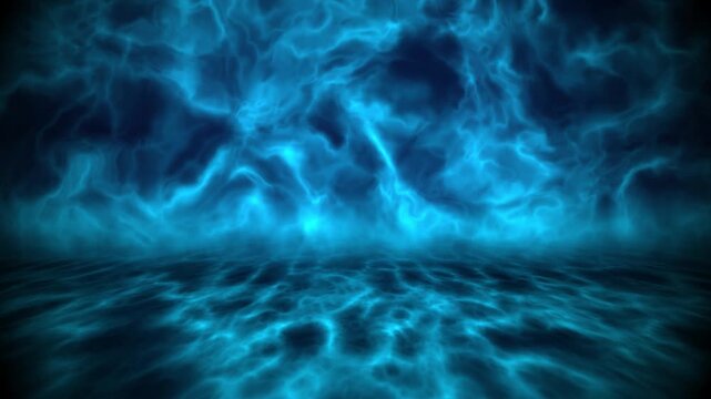 Abstract blue energy background video motion graphics loop 4K