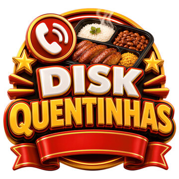 Meal Delivery 3D Promotional Badge