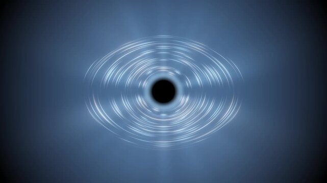 Black hole accretion disk spinning space technology abstract background 4K loop