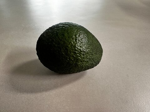 avocado on a black background