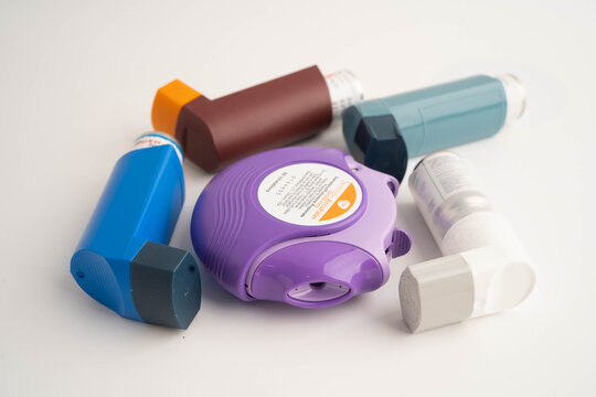 Bangkok, Thailand May 4, 2026 Asthma and chronic obstructive pulmonary disease COPD, metered dose inhaler MDI.