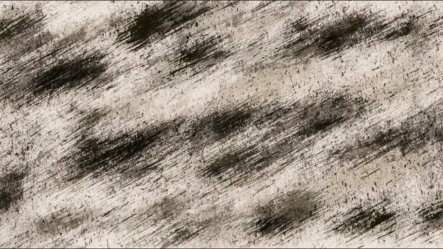 Dramatic Charcoal Black And Ash White Abstract Grunge Background Featuring Random Flat Brush Strokes For Striking Cinematic Content