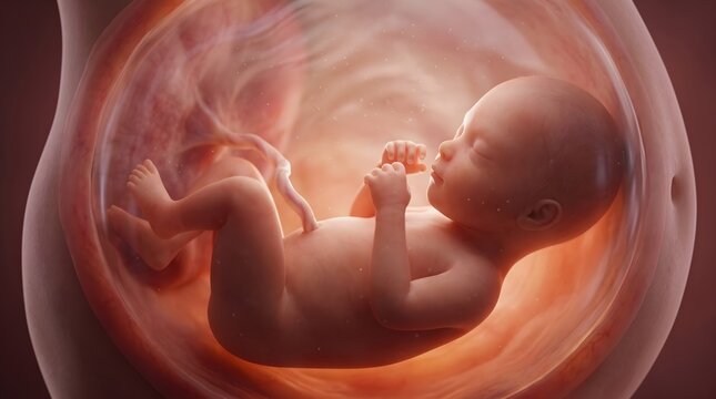 a baby in the womb