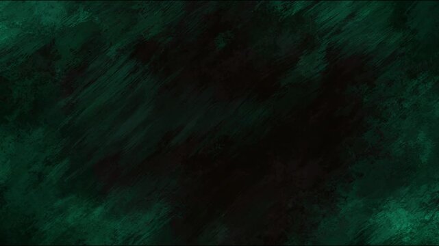 Emerald Green And Dark Brown Abstract Grunge Background With Random Forest Brush Strokes And Flat Textures For Nature Video Projects