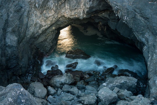 inside the cave