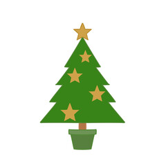 Fototapeta premium green christmas tree