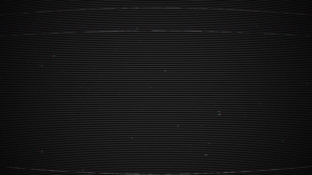 Vintage Film Overlay, Tv lines display static noise, flickering analog signal distortion. Suitable for retro technology, glitch art, vintage media concept design projects.