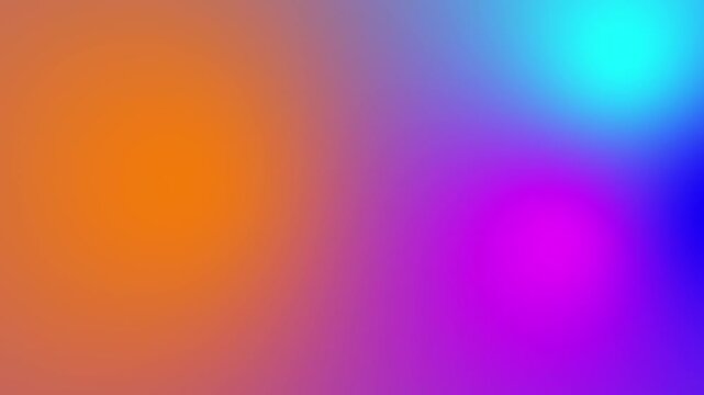 Colorful holographic neon gradient background featuring purple, orange, blue colors, smooth abstract movement, blurred transitions, vibrant rainbow effects, seamless loopable 4K animatio