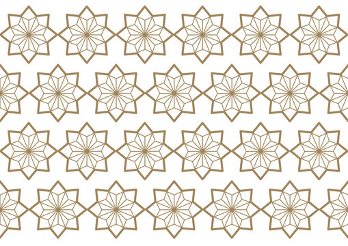 Islamic octagon seamless geometric pattern