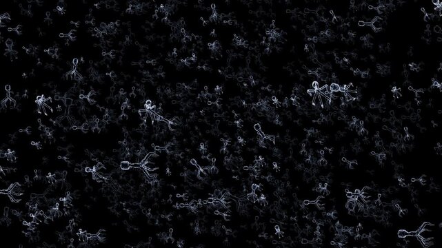 Dynamic video footage of bacteria, viruses, single-celled organisms, and medical applications.