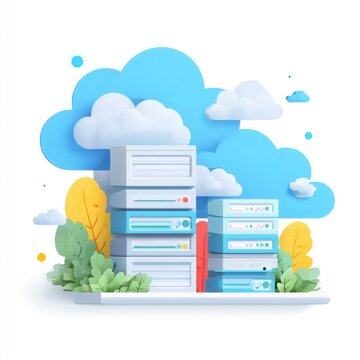 Servers cloud computing data center network
