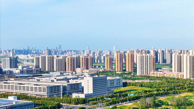 Hefei Cityscape Aerial Photography - Modern Urban Skyline, China