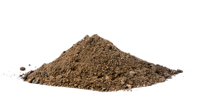 pile of soil with transparent background