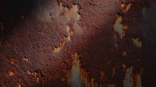 細かな粒子が浮かぶ錆の質感
