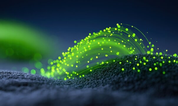 A magical scene of glowing fireflies creating a luminous path leading to undiscovered financial possibilities