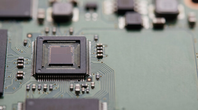Macro of an integrated circuit chip on a motherboard