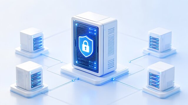 Secure Server Network Infrastructure With Centralized Cyber Protection Shield