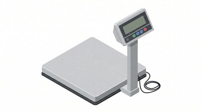 Isometric digital platform scale for industrial weighing and warehouse logistics equipment