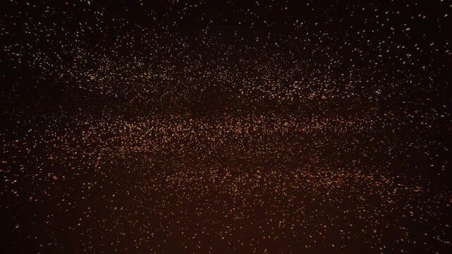 Fire sparks particle effect glowing background video floating ember loop 4K