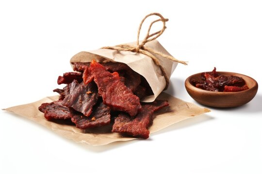 Meat food beef white background.