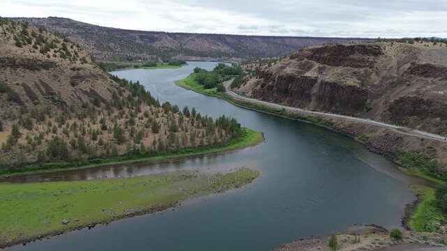 Over Lake Billy Chinook - The Cove Palisades State Park, Oregon