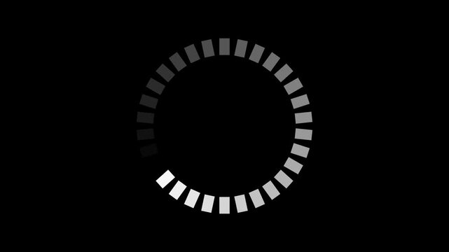 Circle loading animation. Progress bar , Waiting Spinning , Loading concept. Motion graphic and animation