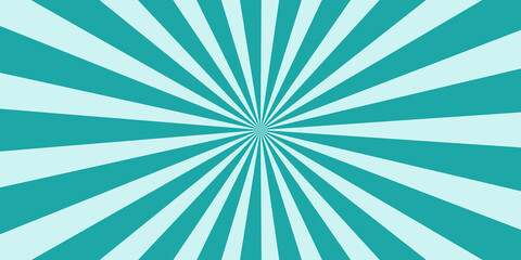 Obraz premium A teal and light blue radiating sunburst pattern creates a vibrant, energetic background perfect for graphic design.