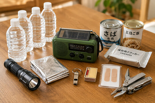 防災の備蓄品と非常食 災害に備える防災グッズ