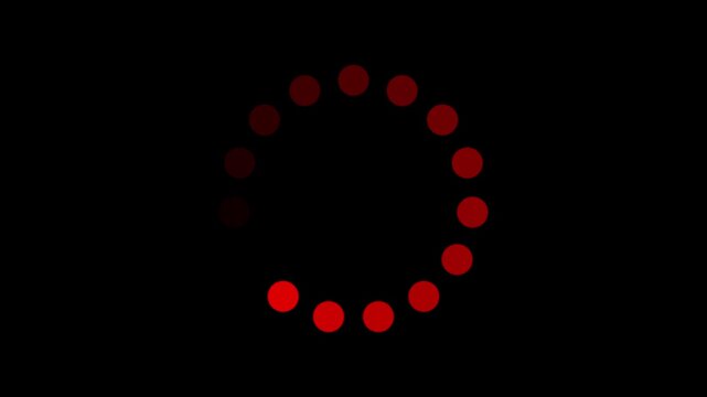 oading wheel animation - Animated spinning load icon with alpha layer transparent background. Loading circle icon animation