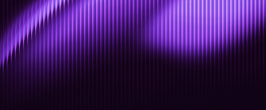 Purple Violet Fractal Glass Texture Background with Vertical Glowing Light Streaks, Dark Abstract Lines, Smooth Luminous Depth for Posters, Wallpapers, Covers, and Digital Design Projects