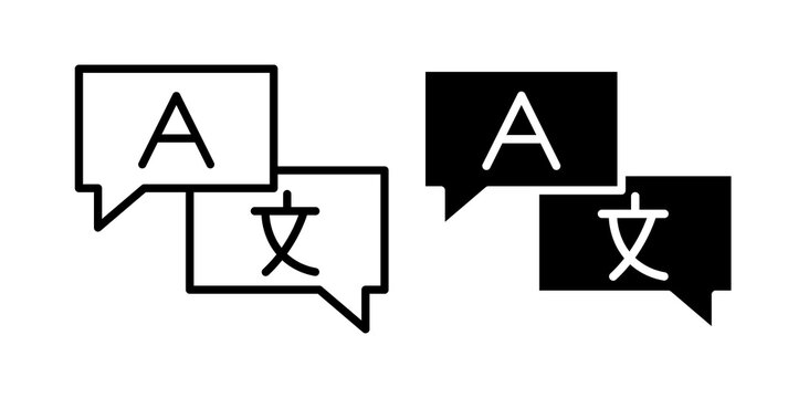 Language icon simple artwork group