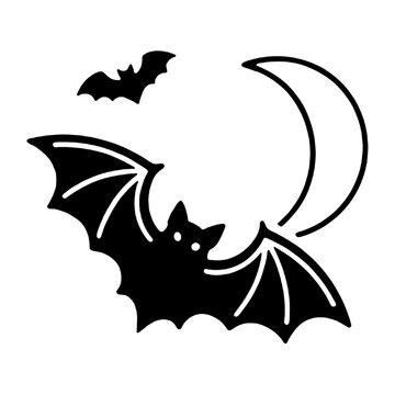 bat icon isolated PNG transparent