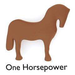 Fototapeta premium One Horsepower concept