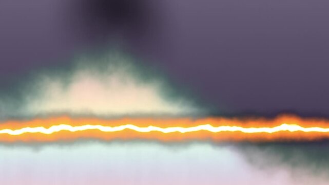 Abstract burning paper transition edge animation with glowing fire and smoke background
