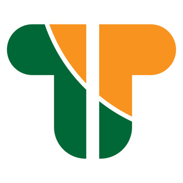 initial letter T logo design for technology