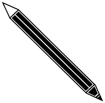 vector drawing of a pencil