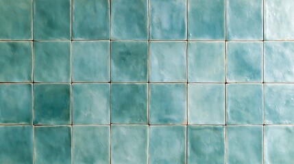 Fototapeta premium Turquoise Ceramic Tiles Background Pattern.