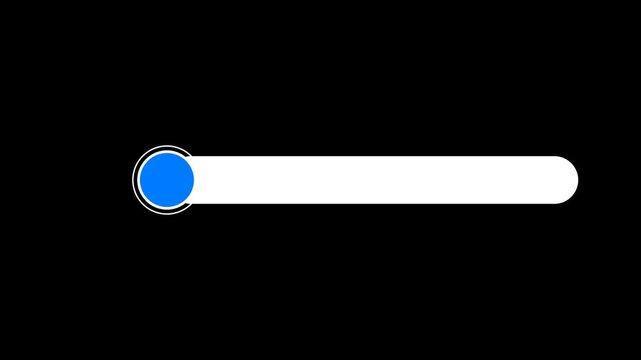 Minimalist Blue Toggle Switch UI Motion Graphics Loop for Interface and App Design