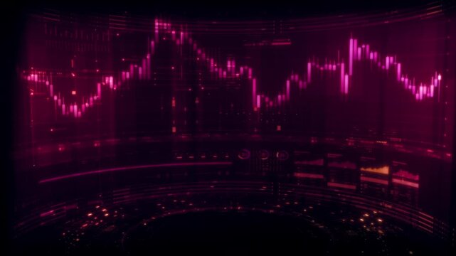 Futuristic global financial data visualization, world map and digital globe with candlestick chart, stock trading analytics, forex market dashboard, fintech infographic, big data interface