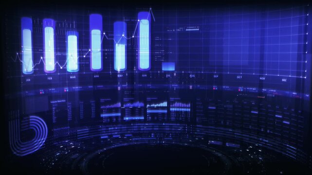 Futuristic global financial data visualization, world map and digital globe with candlestick chart, stock trading analytics, forex market dashboard, fintech infographic, big data interface