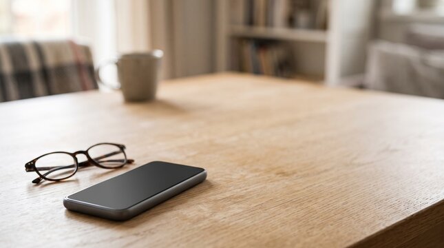 スマホと老眼鏡で表す一人暮らし高齢者の家族連絡と見守り