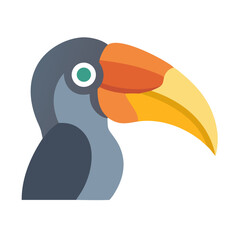 Naklejka premium Toucan vector illustration in a clean flat design style