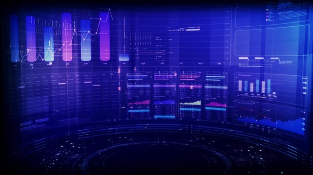 Futuristic global financial data visualization, world map and digital globe with candlestick chart, stock trading analytics, forex market dashboard, fintech infographic, big data interface