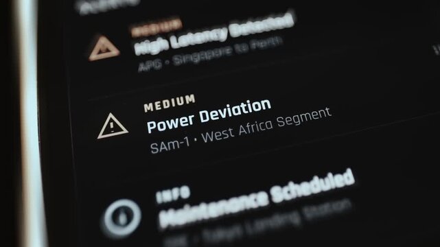 Cable Operations Alert Panel Flags Latency And Power Issues