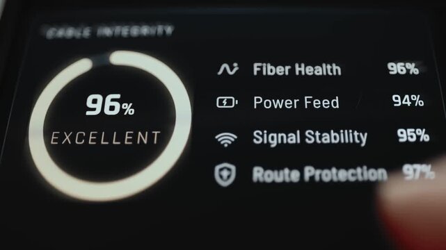 Undersea Cable Integrity Dashboard Scores 96 Percent Excellent