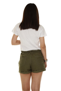 Fashion photoshoot in a studio with a white background for e-commerce