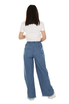 Fashion photoshoot in a studio with a white background for e-commerce